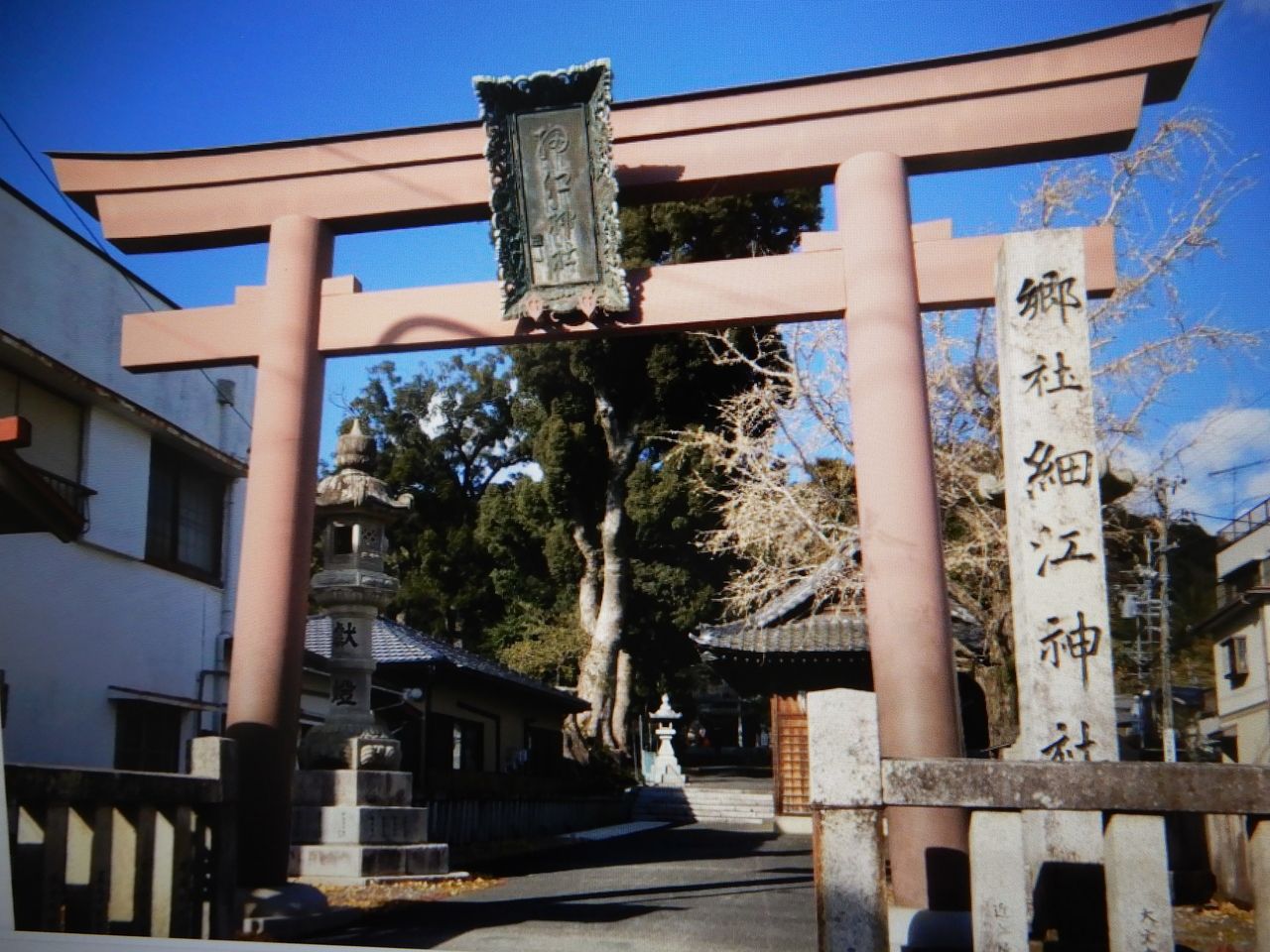 地震の神様を祀っている細江神社